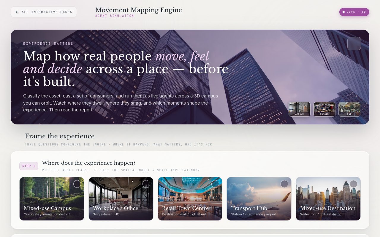 Movement Mapping Engine interactive page