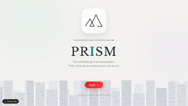 Prism · Portfolio scenario model